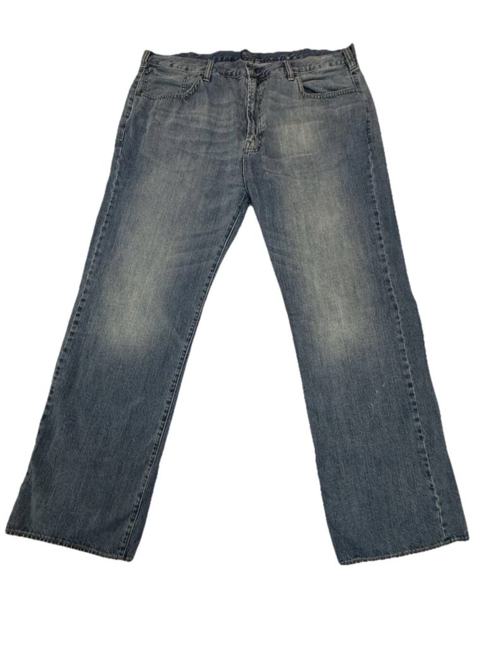 Polo Jeans Ralph Lauren Mens 42x32 Blue Denim Straight Leg RL Cotton Pants